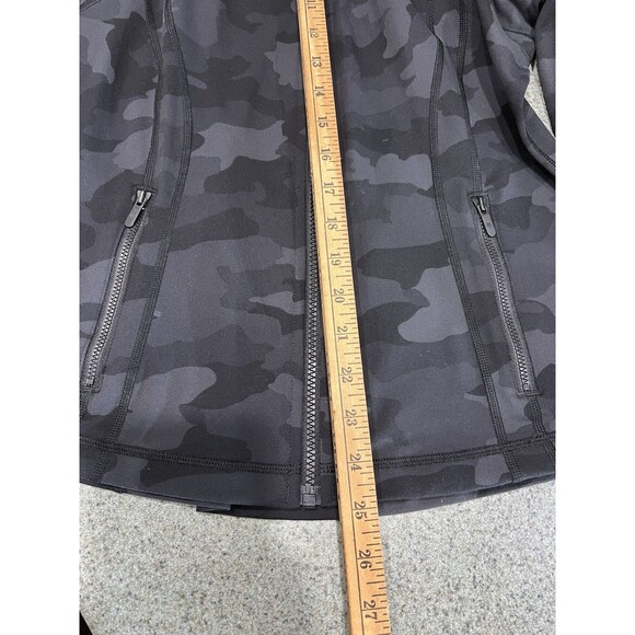 Lululemon Define Jacket Heritage 365 Camo Deep Coal Women Size 10 Full Zip - Picture 12 of 12